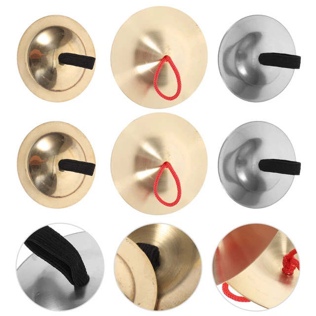 3 Paar musikalische Fingerbecken, Bauchtanzbecken, kleine Fingerinstrumente