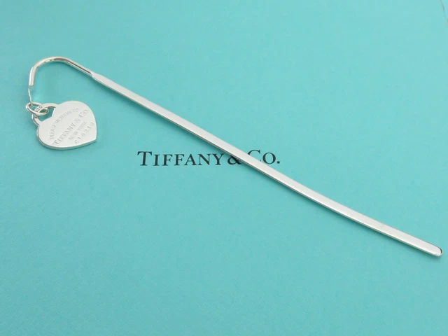 TIFFANY & CO Sterling Silver Return to Tiffany Heart Tag Bookmark