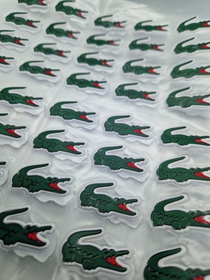 Lacoste X5 Logo Patch lacoste Thermocollant Flocage textile fer à repasser ou press 