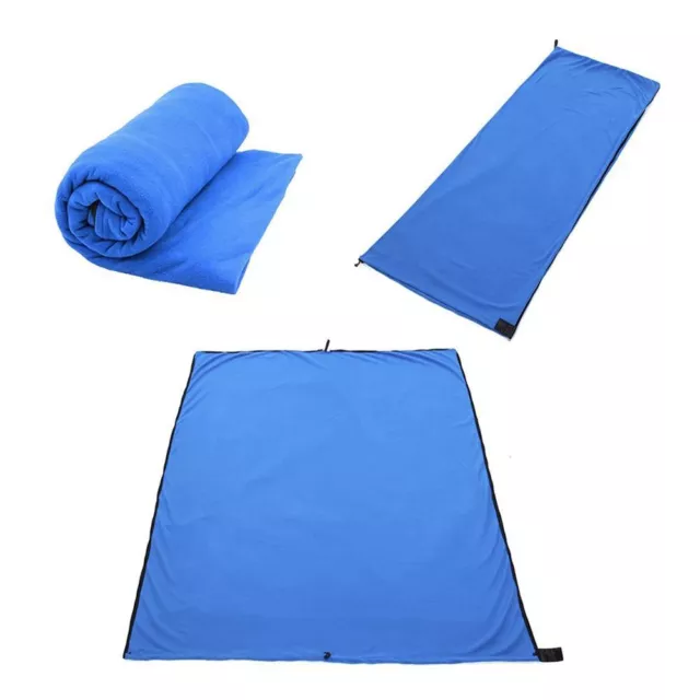 Sleeping Bag Blanket Polar Fleece Isolation Liner Lightweight Camping Accessorie 2