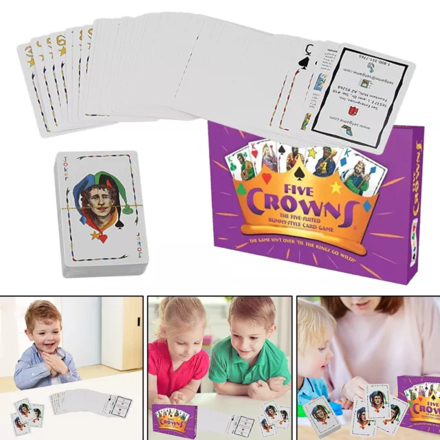 Five Crowns Card Games Classic Original Family Party Rummy Style Play Gift