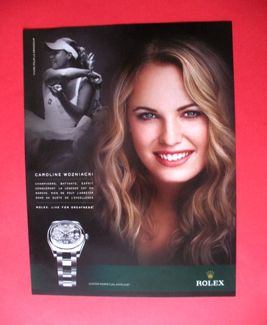 Rolex Oyster Perpetual Watch Caroline Wozniacki Ad 2011