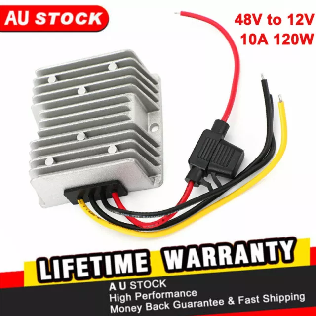 Step Down 48V to 12V DC 10A 120W Converter Waterproof Voltage Reducer Golf Buggy