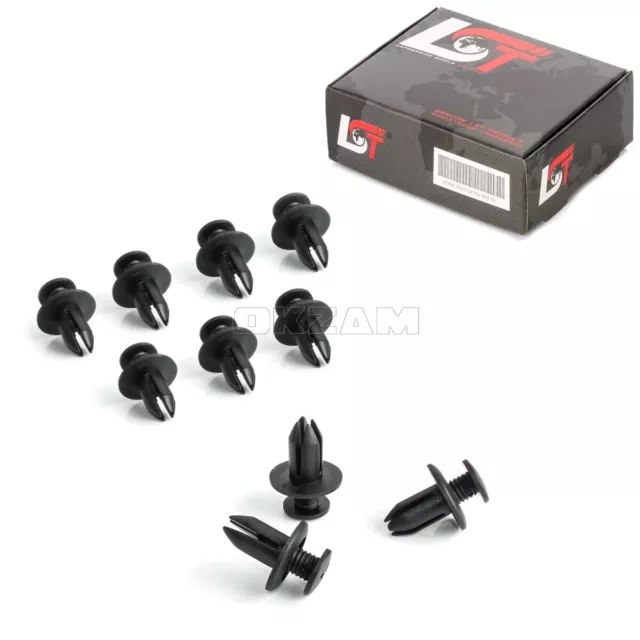 10x Remaches Filtro de Aire Carcasa Clips de Fijación para Mitsubishi Lancer VII