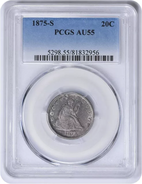 1875-S Twenty Cent Piece AU55 PCGS