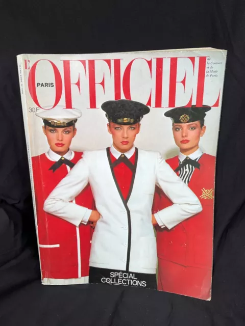 L'OFFICIEL- Vintage Paris Couture fashion magazine - MARCH  1980