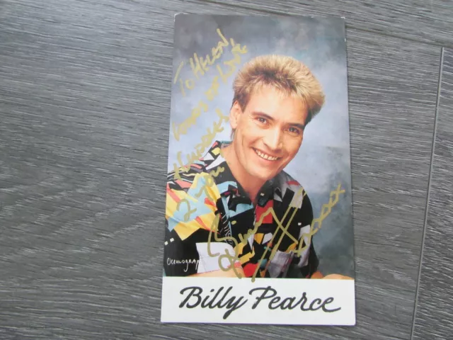 Billy Pearce Comedian Entertainer Early Original Hand Signed Promotional Photo