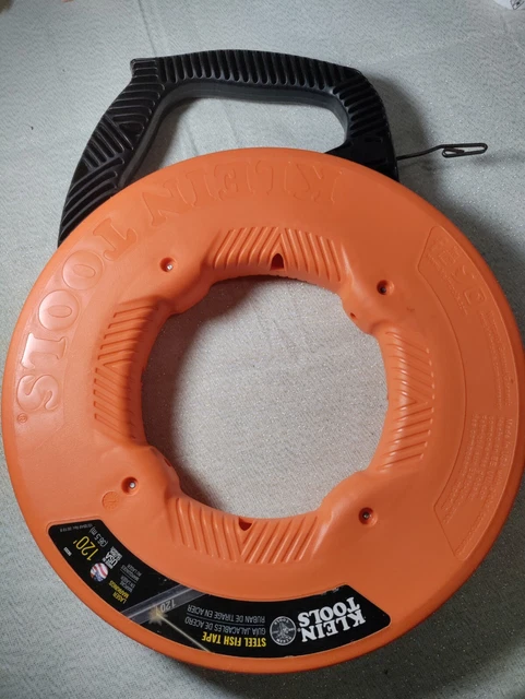 Super Clean Klein Tools 56333, 1/8" Steel Fish Tape, 120'