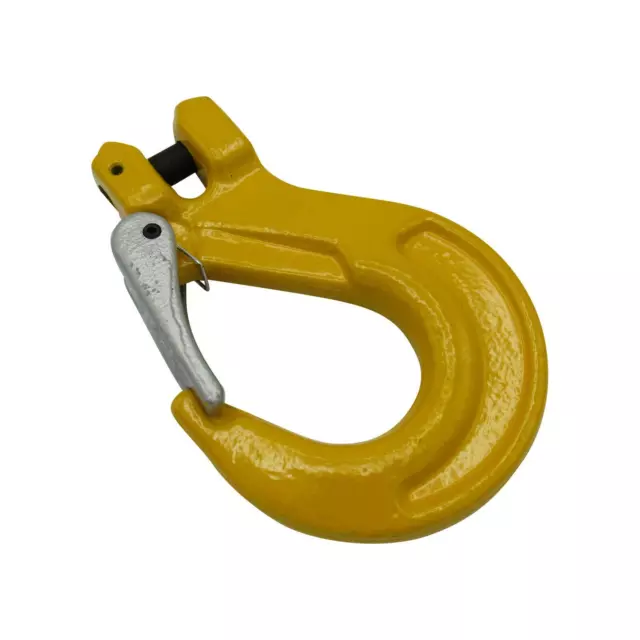 Lifting Clevis Sling Hook With Latch 22MM (Grade 80 15 Ton Chain 15T)