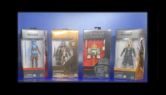 6 Inch Black Series 4 Figures Aayla Secura Chopper Ahsoka Mandalorian Star Wars