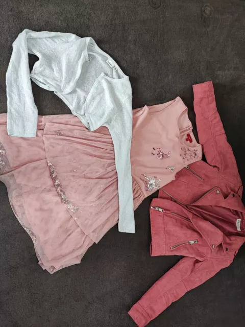 Paket Set Schulanfang Mädchen Kleidung festlich (122) 128 name it, H&M, S-oliver