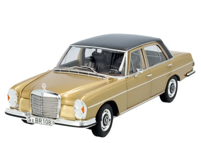Norev 1/18 – Mercedes 250 SE (W108) 1965 – Blanche – Miniature Métal Ouvrants
