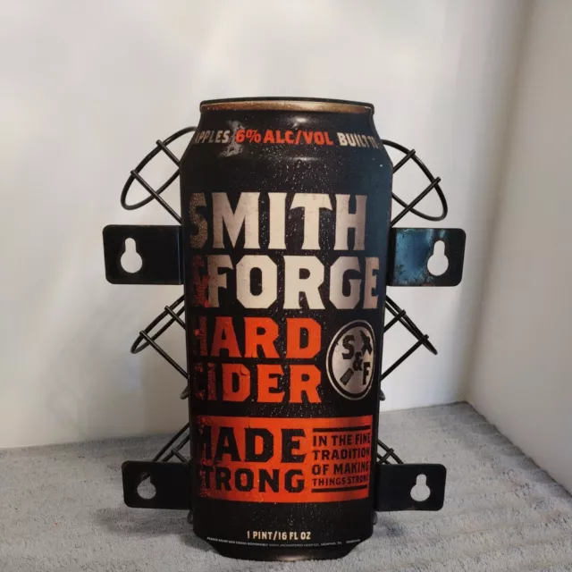 SMITH & FORGE HARD CIDER DISPLAY bar collectible store rack metal sign typo