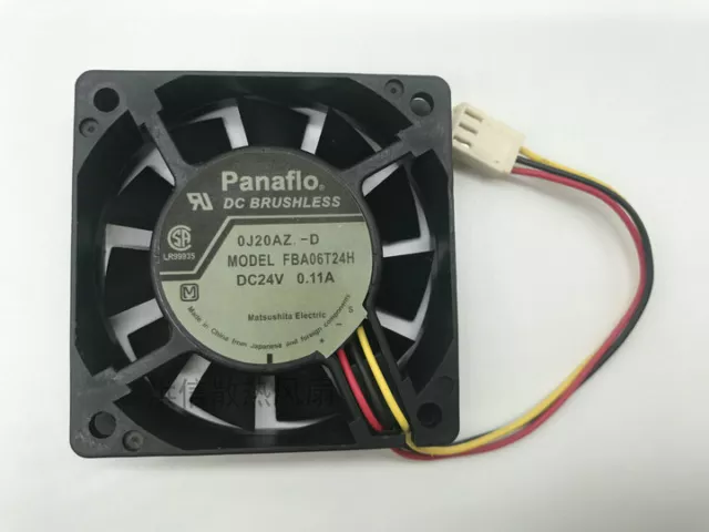 For Panaflo 6015 FBA06T24H DC24V 0.11A inverter cooling fan