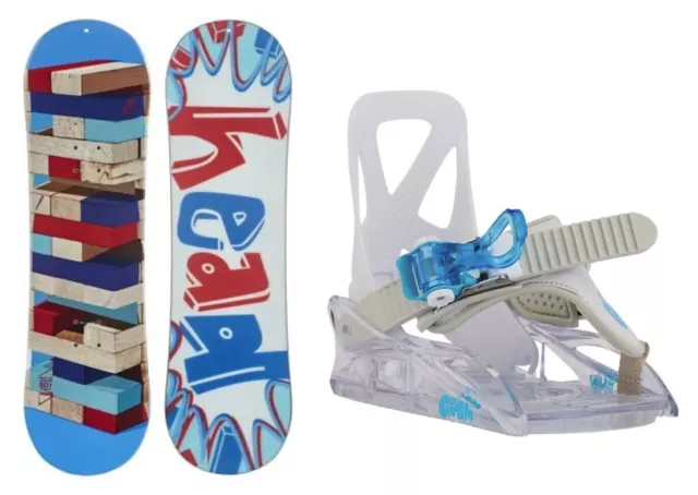 HEAD Rowdy 80 Kinder Snowboard Set inkl. BURTON Grom Kinder Bindung 31 - 34 NEU