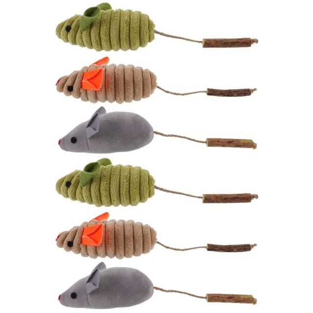 6 PIEZAS Gatos Masticar Juguete Catnip Toys Gatitos Juguete