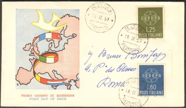 fdc roma 590919 europa cept af roma