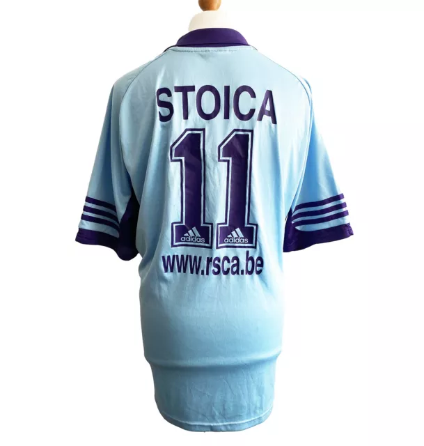 STOICA 11 ANDERLECHT 2001/02 Adidas Away Football Shirt Jersey (2XL) Soccer