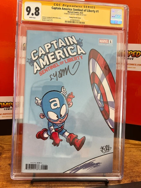Captain America: Sentinel of Liberty #1 (Young) CGC 9.8 SIGNED BY SKOTTIE YOUNG