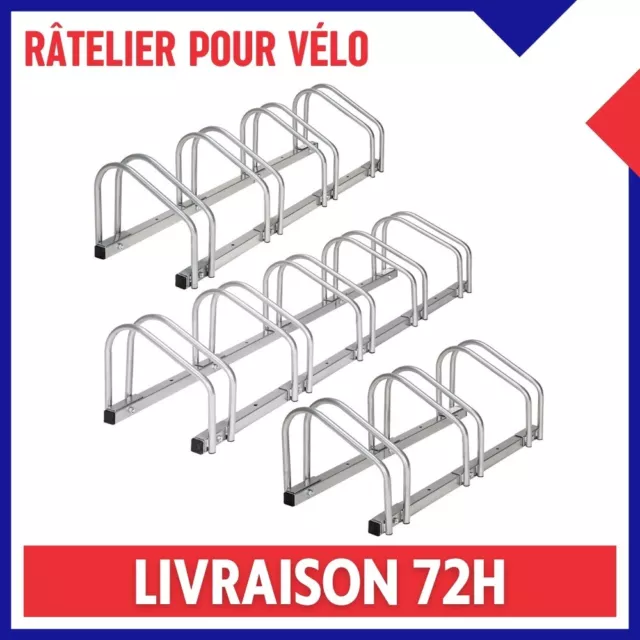 Râtelier Rack Range 3 4 5 Vélos Bicyclette Cycle Rangement Support Cote à cote