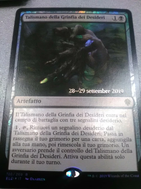 Magic: The Gathering - Wishclaw Talisman (Talismano Della Grinfia Dei Desideri) - Rara - Throne Of Eldraine [ELD] - Carta Singola MTG