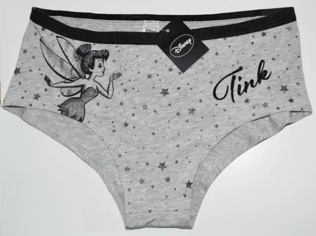 TINKERBELL KNICKERS DISNEY GREY Panties UNDERWEAR WOMENS LADIES UK SIZE 6 -  20 £14.99 - PicClick UK