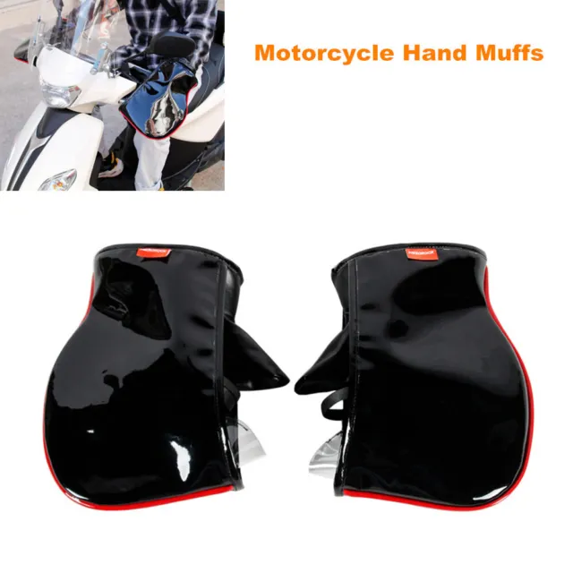 Motorcycle ATV Hand Muffs Snowmobile Hand Warmers Moped Scooter Handlebar Gloves
