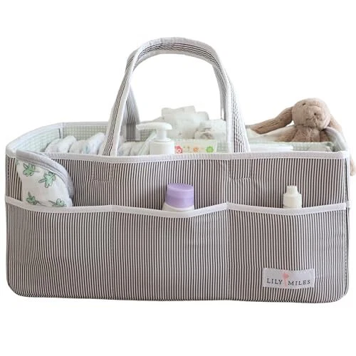 Lily Miles Baby Diaper Caddy - Organizer Tote for Infant Boy or Girl - Baby S...