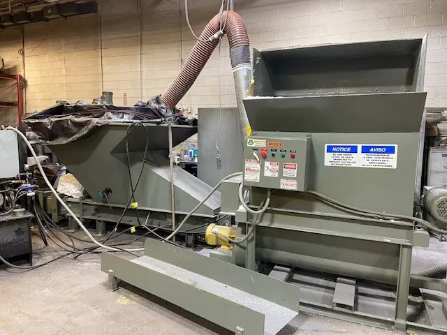 Eps Styrofoam Compactor Recycling System