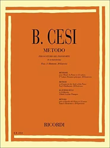 B. Cesi - Método para Lo Estudio De Piano En 12 Libritos - Vol. 1