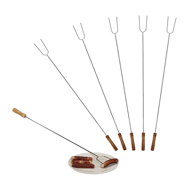 250 Brochettes En Bambou Relaxdays - 40 Cm - Pour Barbecue, Fondue Ou Barbe à Papa - Naturel Et Résistant