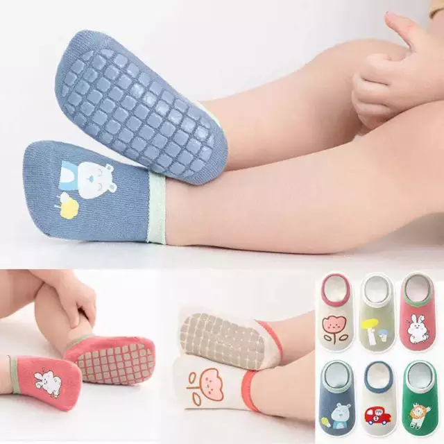 3 Paar rutschfeste Babysocken Baumwolle Jungen Mädchen Kleinkind