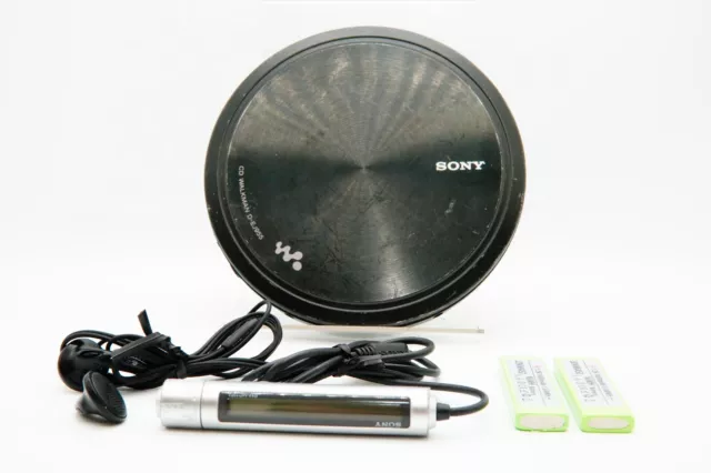 Excellent+3 Sony D-EJ955 Discman Walkman black remote  2 New battery works fine