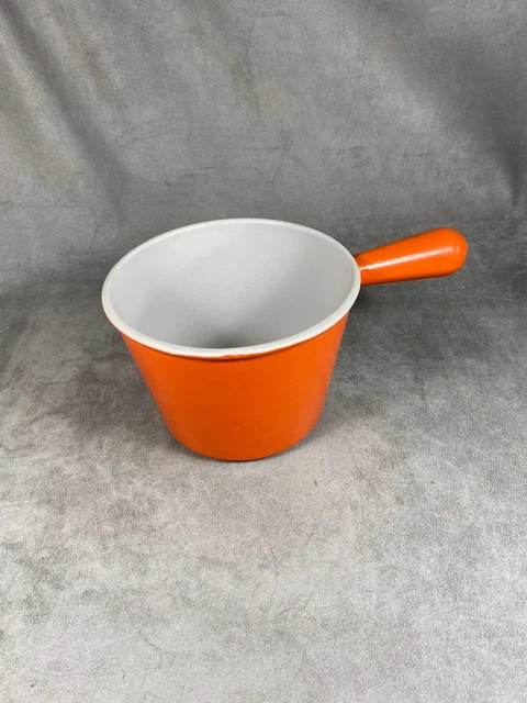 Poêlon à Fondue Le Creuset – Gris/orange – Fonte – Pour Fondue Savoyarde Ou Bourguignonne
