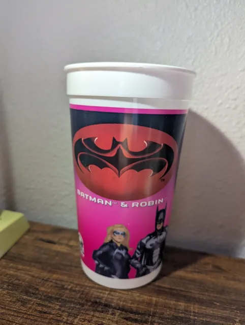 Batman and Robin Batgirl Taco Bell Cup 1997 Movie Promotional