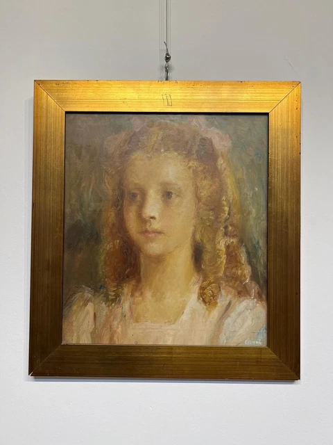 Pintado, Cara De Chica Firmado En Baja a la Derecha, Artista Cirinnà, Italia, Xx