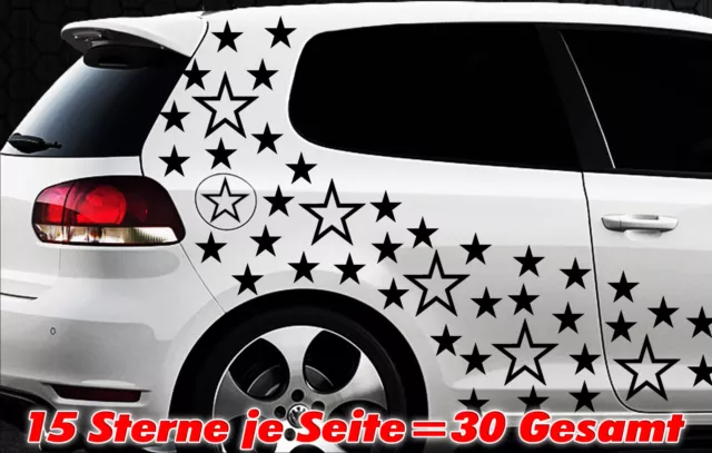 30 Estrella Pegatinas De Coches Kit Tuning Camiseta Stylin ' pared tribel e