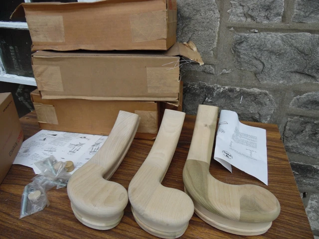 3 piezas CSS 7046 Ajuste de pasamanos Participación tradicional para pasamanos álamo sólido Nuevo de lote antiguo