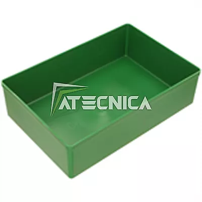 Vaschetta porta minuterie 162x108 H63 mm Hitachi contenitore verde in PP