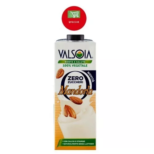Valsoia bontà e salute zero zuccheri mandorla 1 Litro NON CONTIENE LATTOSIO