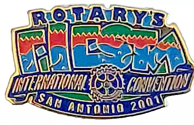 Rotary's  International Convention Fiesta San Antonio 2001 Lapel Pin