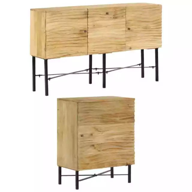 Sideboard Highboard Storage Cabinet Cupboard Organiser Solid Mango Wood vidaXL