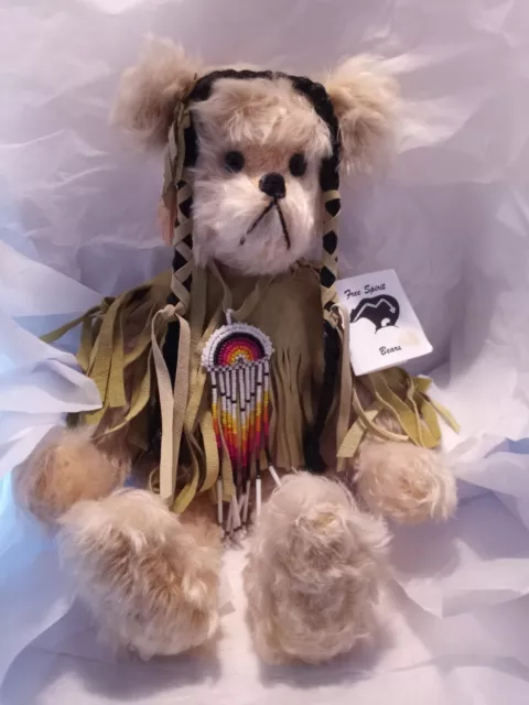 Pat Lyons Free Spirit Handmade Teddy Bear 13" *Little Corn* 1 Of 3 Jointed