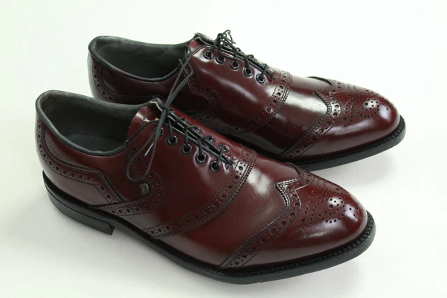 VTG Deadstock Unworn Dexter Brown Saddle Golf Shoes USA Made Sz 9.5 E Beautiful!