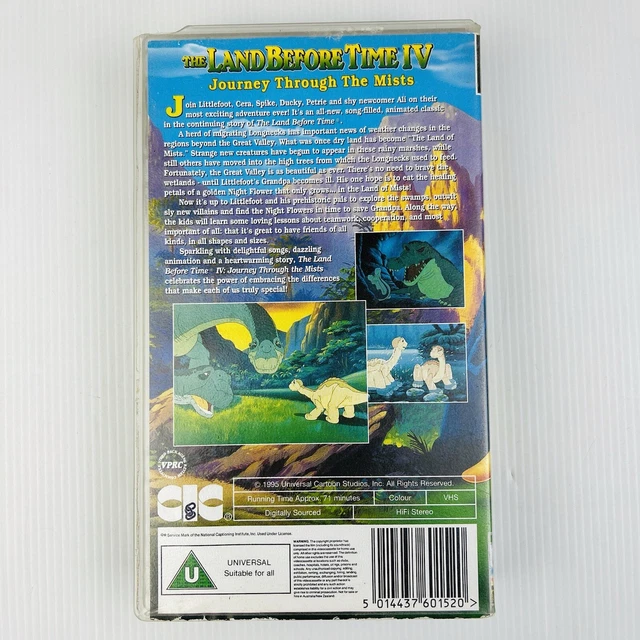 VINTAGE VHS - THE LAND BEFORE TIME IV Journey Through The Mists Video ...