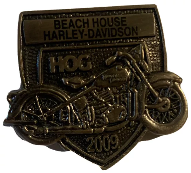 Harley Davidson Pin HOG Beach House 2009 Motorcycle