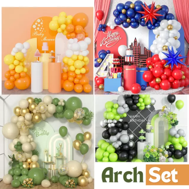 Balloon Arch Kit +Balloons Garland Birthday Wedding Party Baby Shower Decor UK