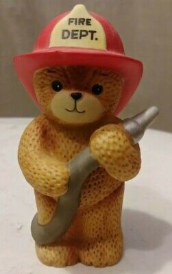 Enesco Lucy And Me Bear 1984 Lucy Rigg Fireman Bear With Hose