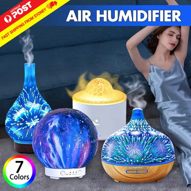 Aromatherapy Diffuser 3D Aroma Essential Oil Ultrasonic Air Humidifier 100-400ml