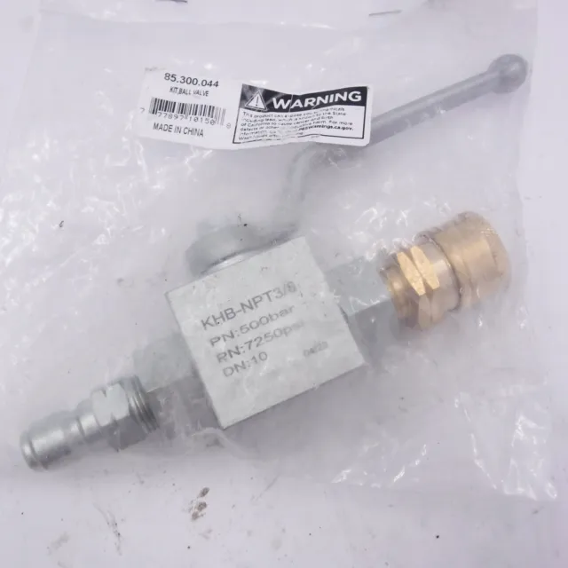 3/8" Pressure Washer Ball Valve for Switching Between Wand & Flat Surface